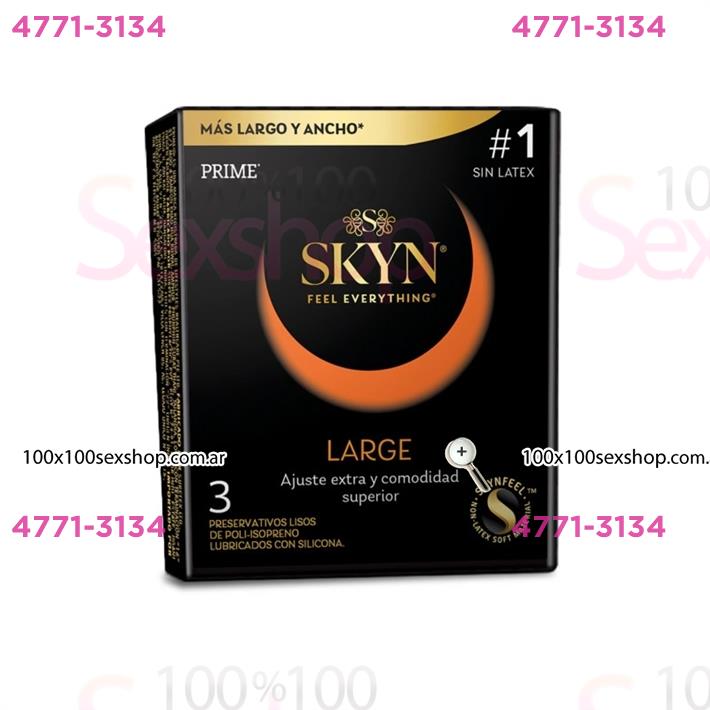 Cód: CA FP SKYN MEGA - Preservativo SKYN MEGA tamaño XL - $ 8500